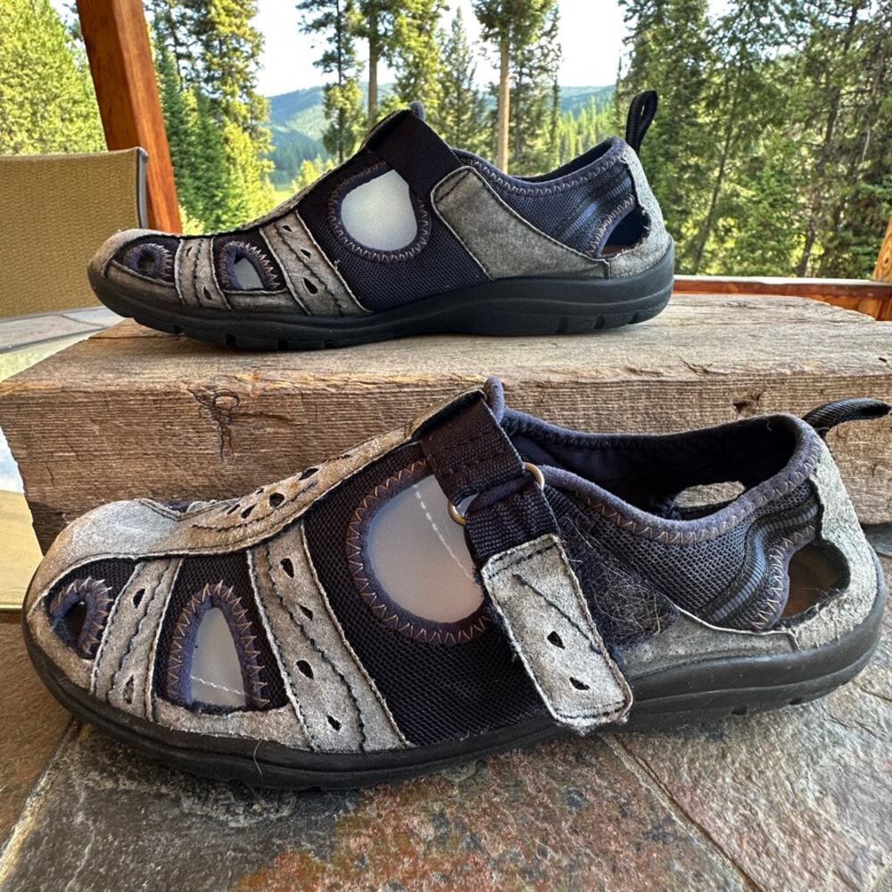 VTG Earth Origins Fisherman Sandals 8.5 Leather Walking Outdoor Comfort Shoe Y2K - Picture 3 of 8